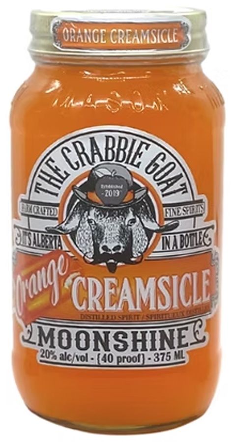 CRABBIE GOAT ORANGE CREAMSICLE MOONSHINE, Size: 750 ml