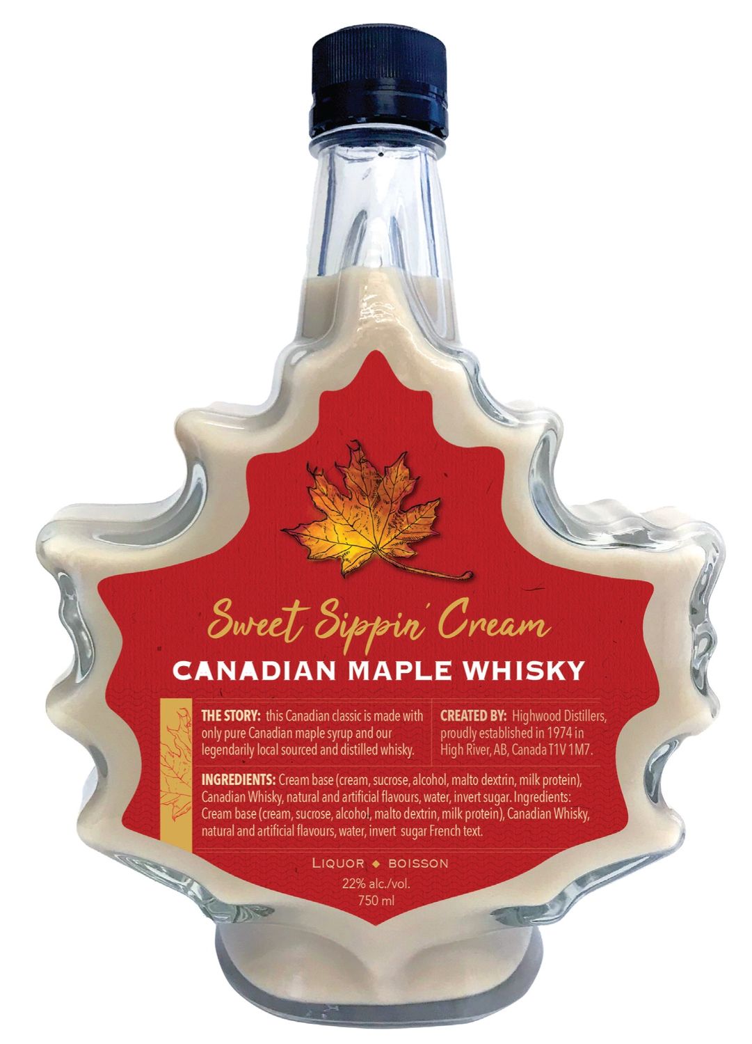 SWEET SIPPIN CANADIAN MAPLE WHISKY CREAM, Size: 750 ml
