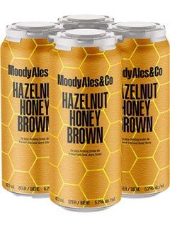 MOODY ALES HAZELNUT HONEY BROWN, Size: 4 Cans