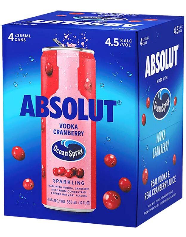 ABSOLUT OCEAN SPRAYCRANBERRY