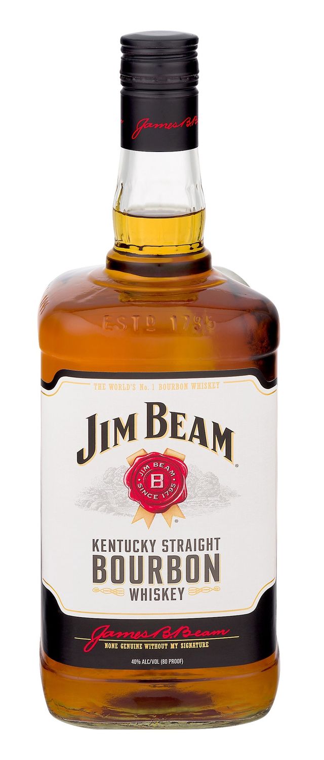 JIM BEAM WHITE LABEL BOURBON, Size: 1750 ml