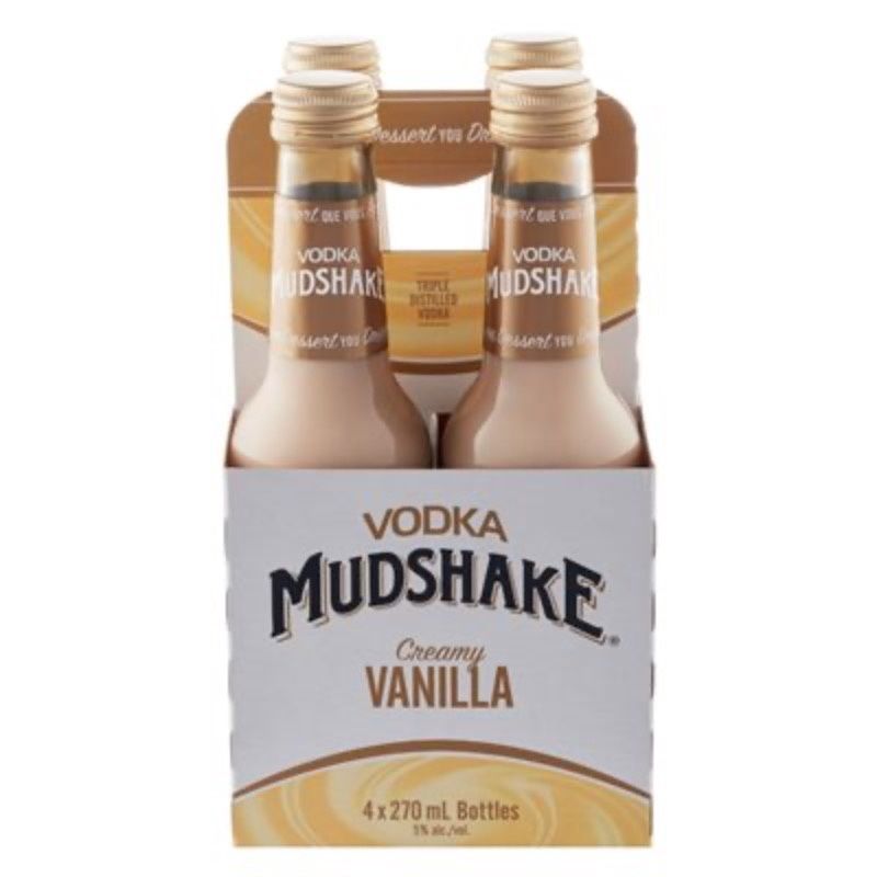 VODKA MUDSHAKE CREAMY VANILLA, Size: 4 Bottles