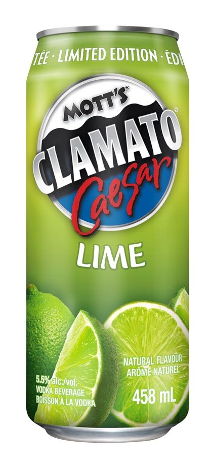 MOTT'S CLAMATO CAESAR LIME, Size: 458 ml