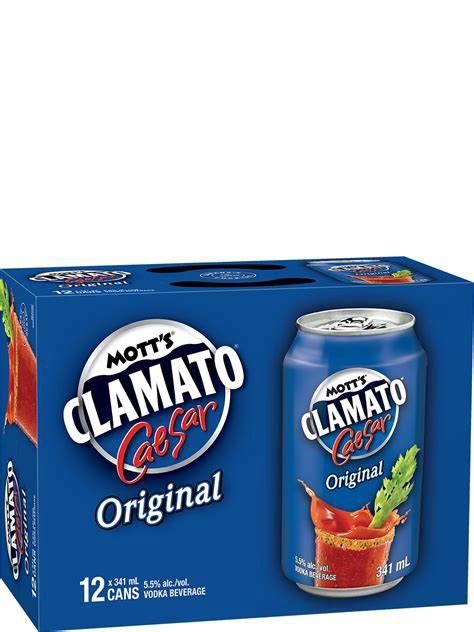 MOTT'S CLAMATO CAESAR ORIGINAL, Size: 12 Cans