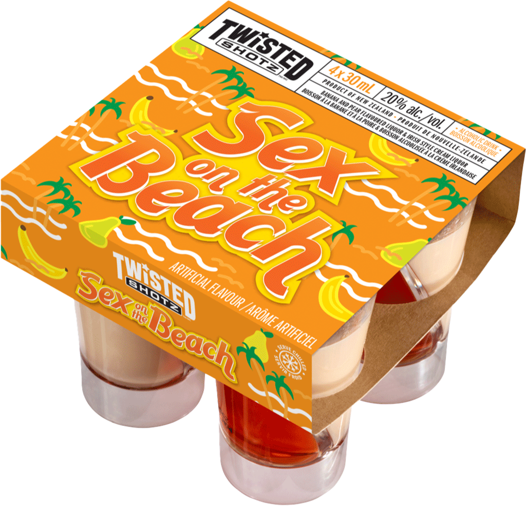 TWISTED SHOTZ SEX ON THE BEACH, Size: 120 ml