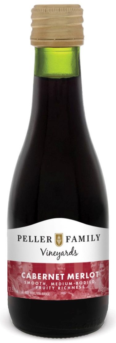 PELLER FAMILY VINEYARDS CABERNET MERLOT, Size: 200 ml