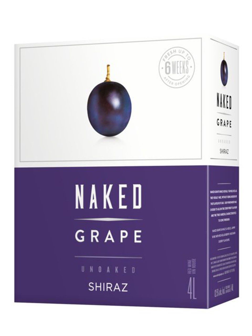 NAKED GRAPE SHIRAZ, Size: 4000 ml