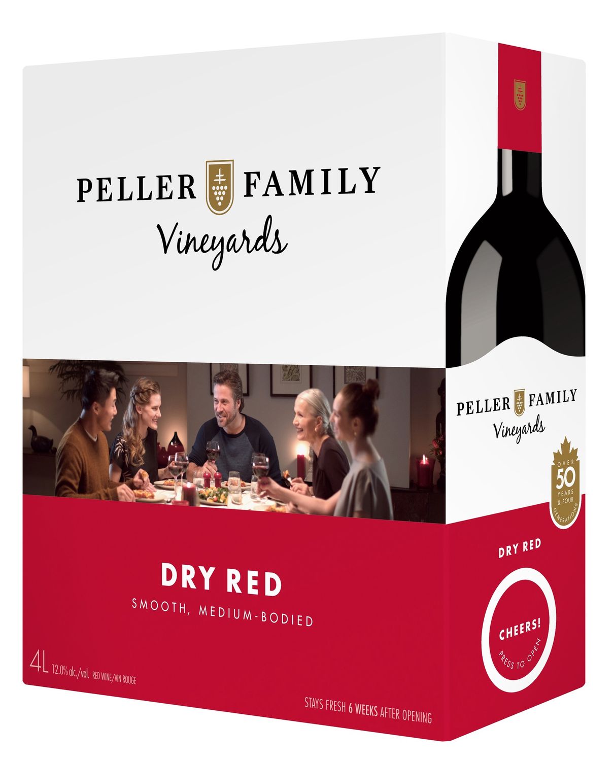 PELLER FAMILY VINEYARDS DRY RED, Size: 4000 ml