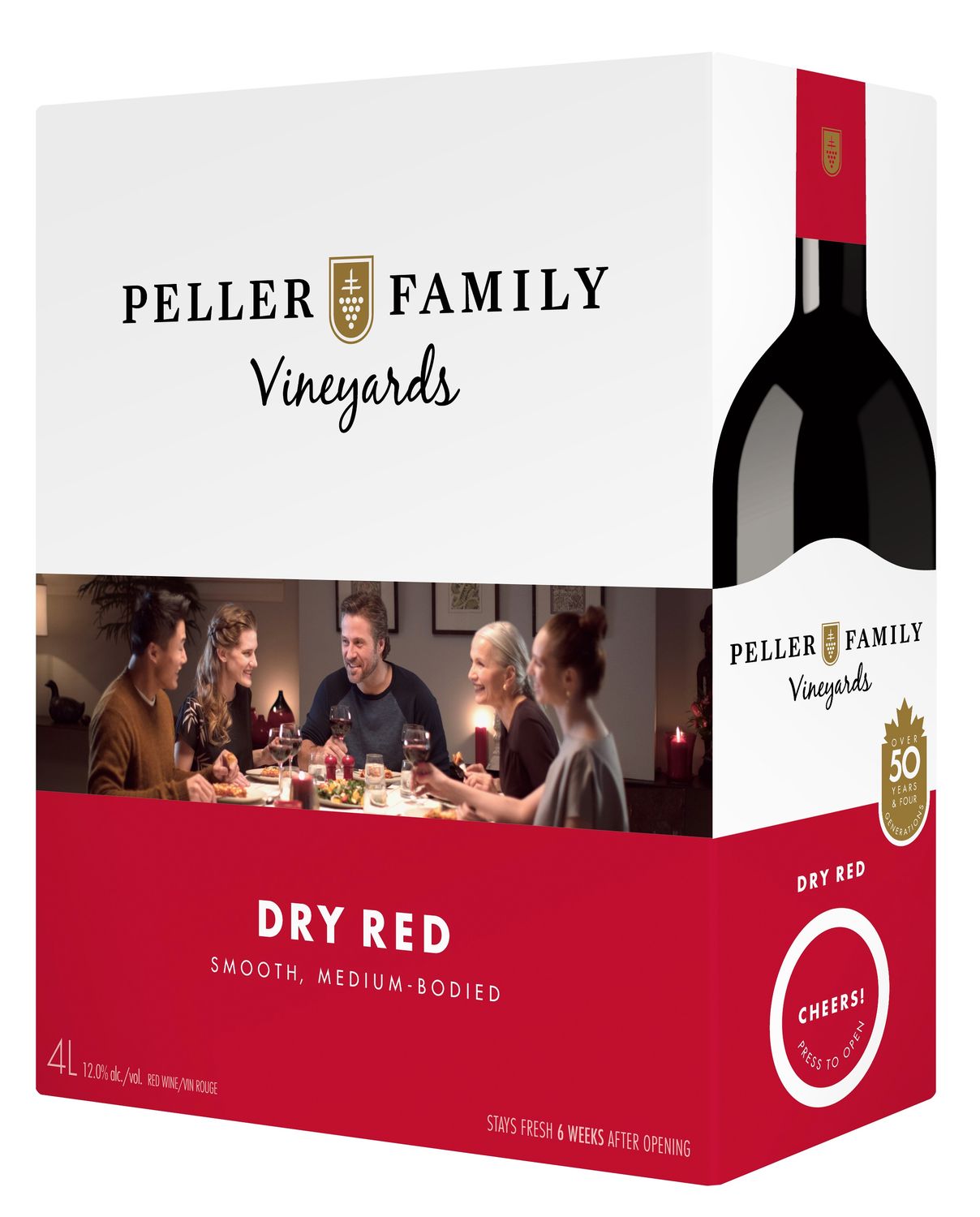 PELLER FAMILY VINEYARDS DRY RED, Size: 4000 ml