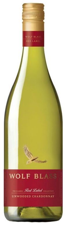 WOLF BLASS RED LABEL UNWOODED CHARDONNAY, Size: 750 ml