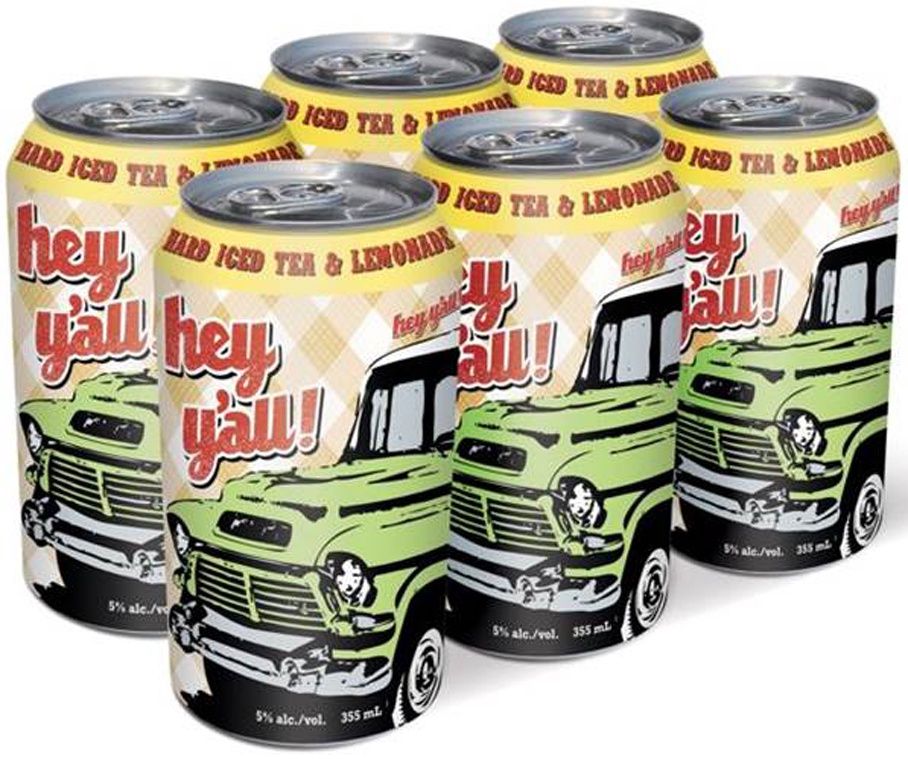 HEY Y'ALL HARD ICED TEA &amp; LEMONADE, Size: 6 Cans