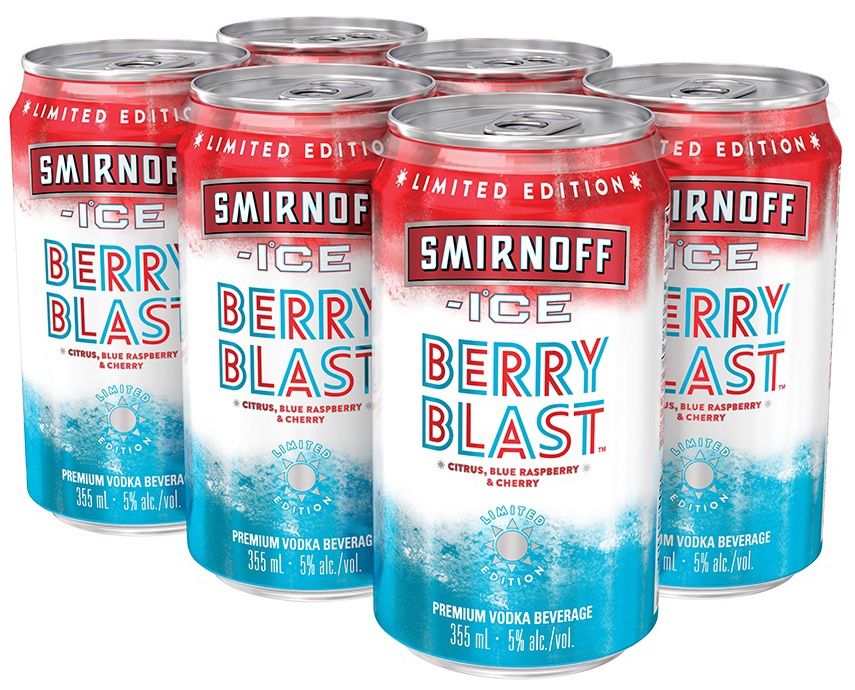 SMIRNOFF ICE BERRY BLAST, Size: 6 Cans