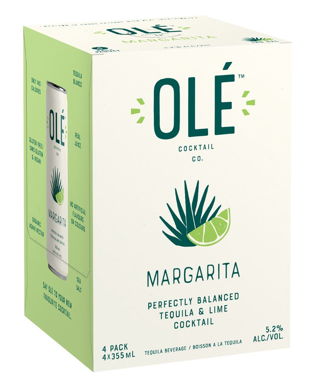OLE COCKTAIL - OLE MARGARITA, Size: 4 Cans