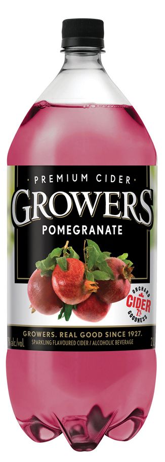 GROWERS POMEGRANATE CIDER, Size: 2L PET