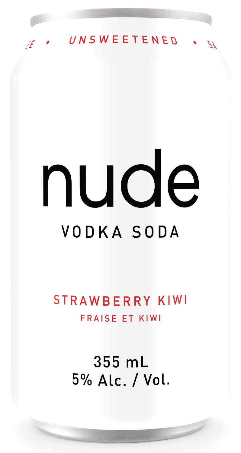 NUDE VODKA SODA STRAWBERRY KIWI, Size: 6 Cans