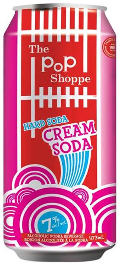 POP SHOPPE HARD SODA CREAM SODA, Size: 1 Can 473ml