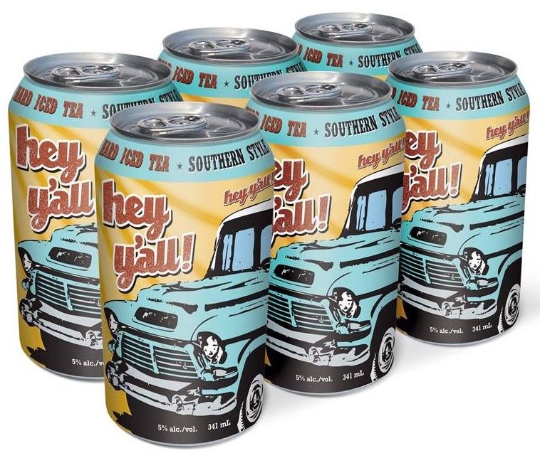HEY Y'ALL SOUTHERN HARD ICED TEA, Size: 6 Cans