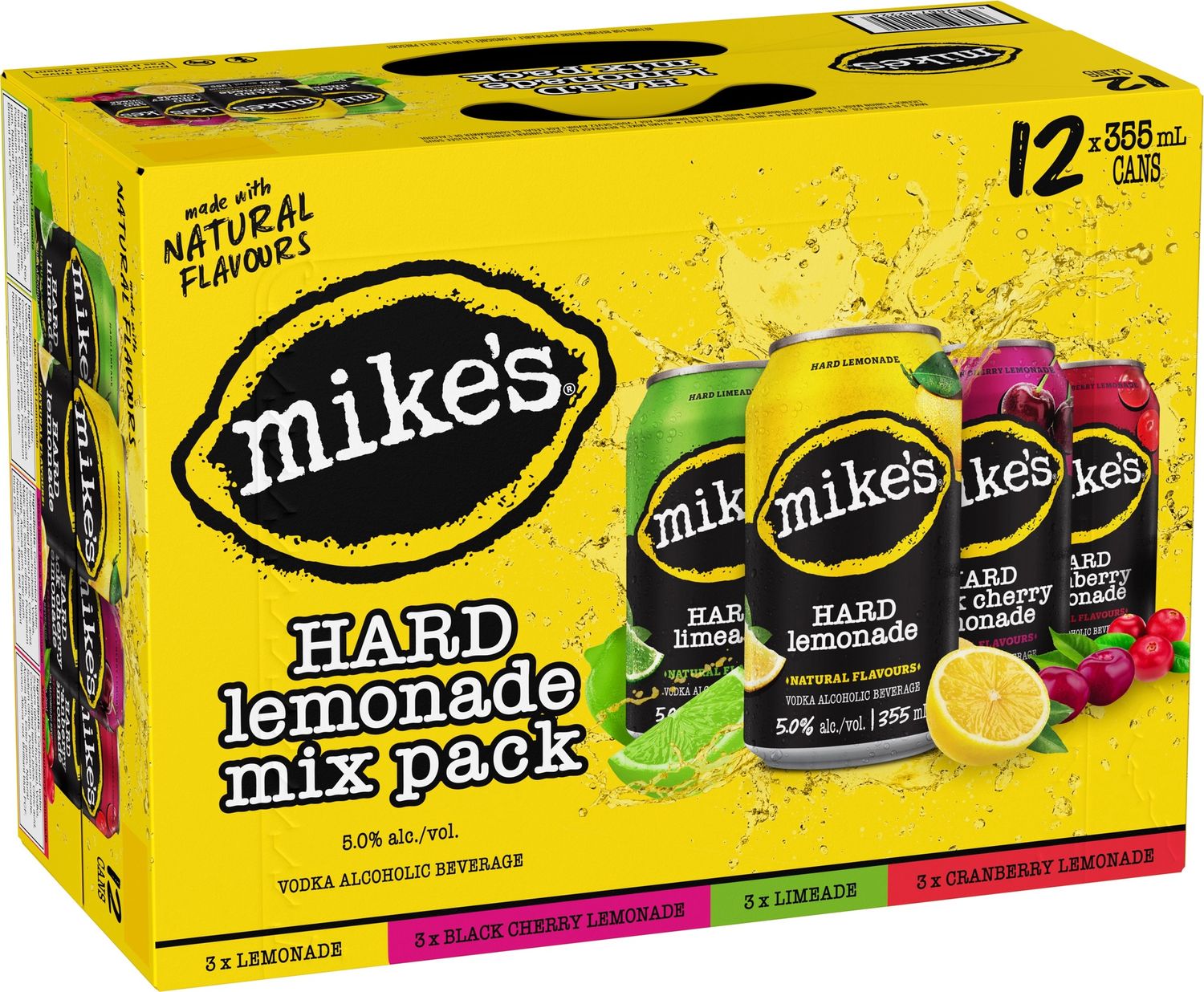 MIKE'S HARD MIXED PACK, Size: 12 Cans