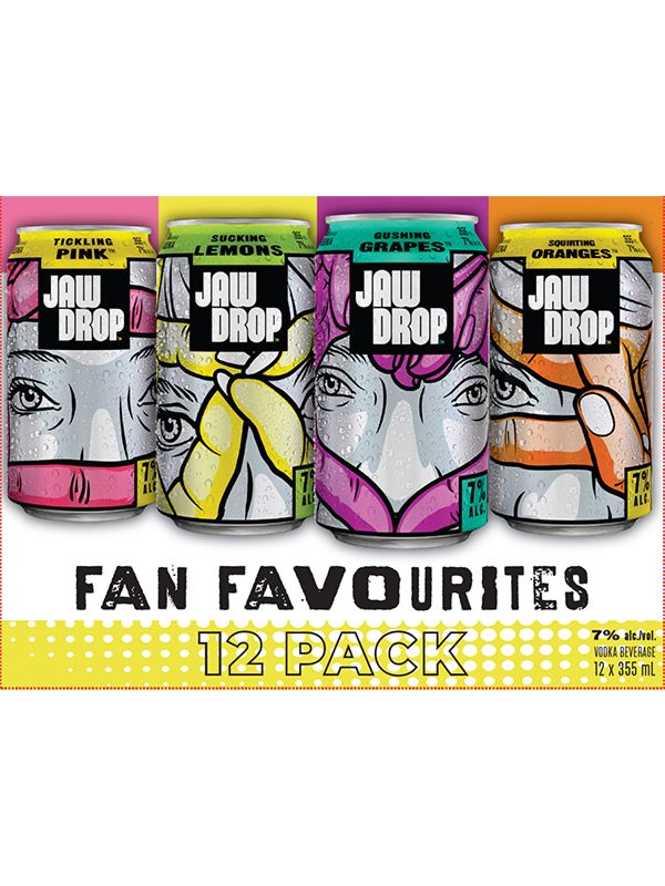JAW DROP FAN FAVOURITES, Size: 12 Cans