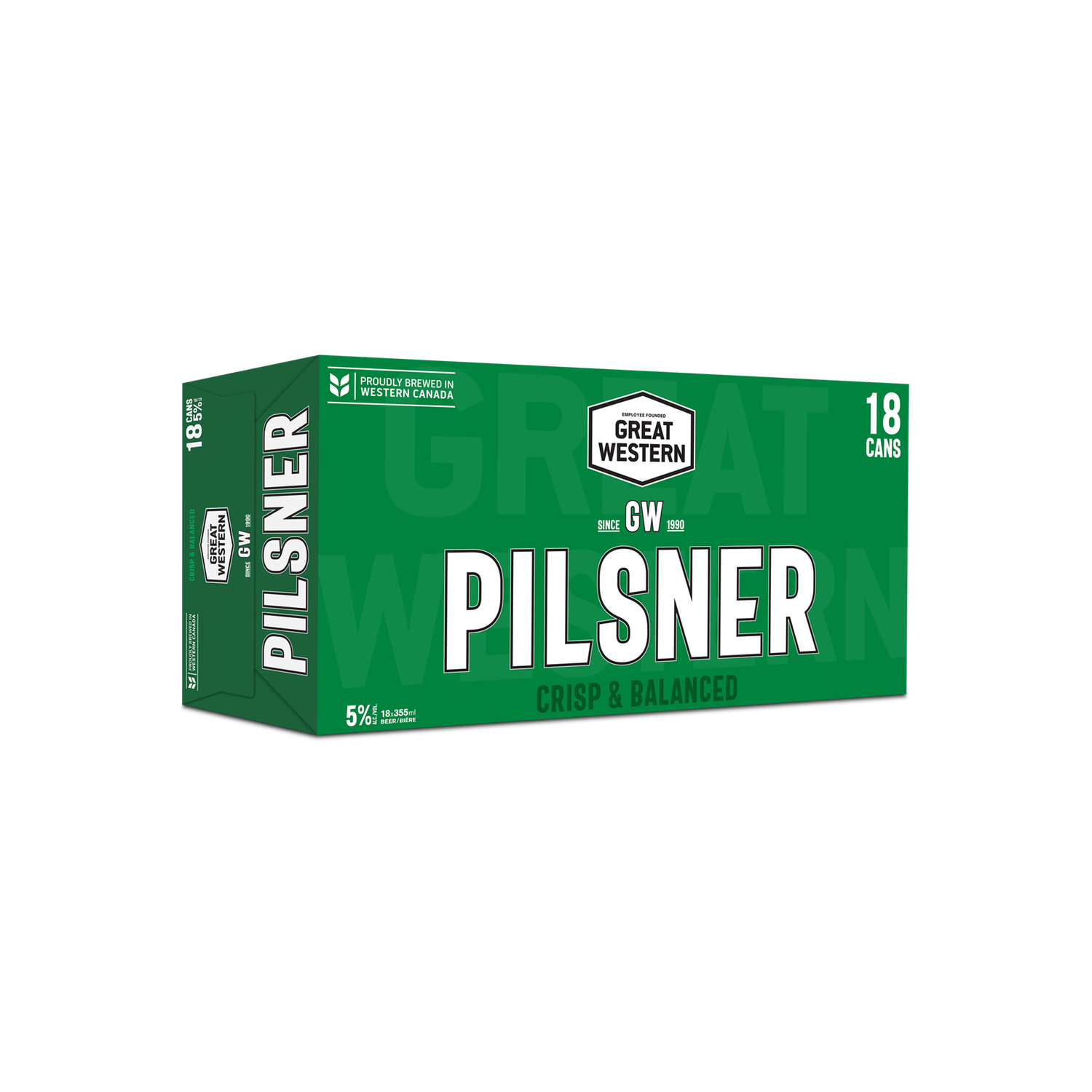 GREAT WESTERN PILSNER, Size: 18 Cans