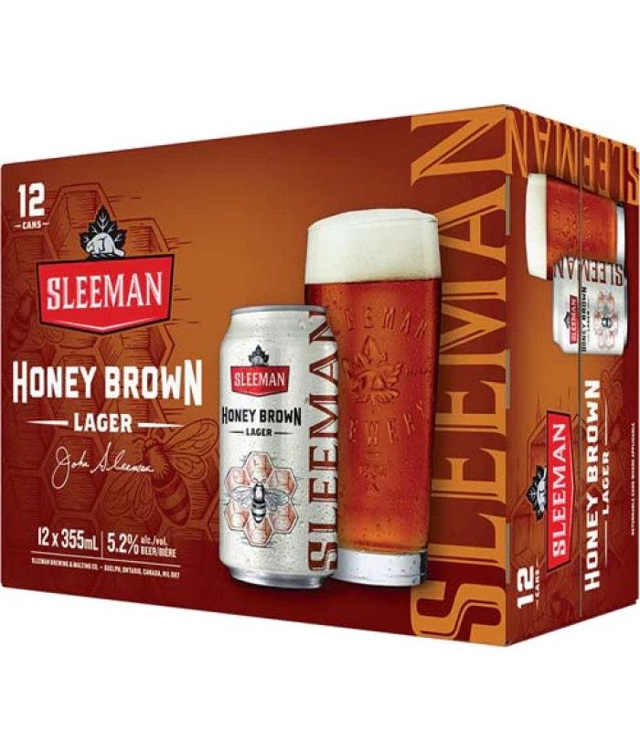 SLEEMAN HONEY BROWN LAGER, Size: 12 Cans
