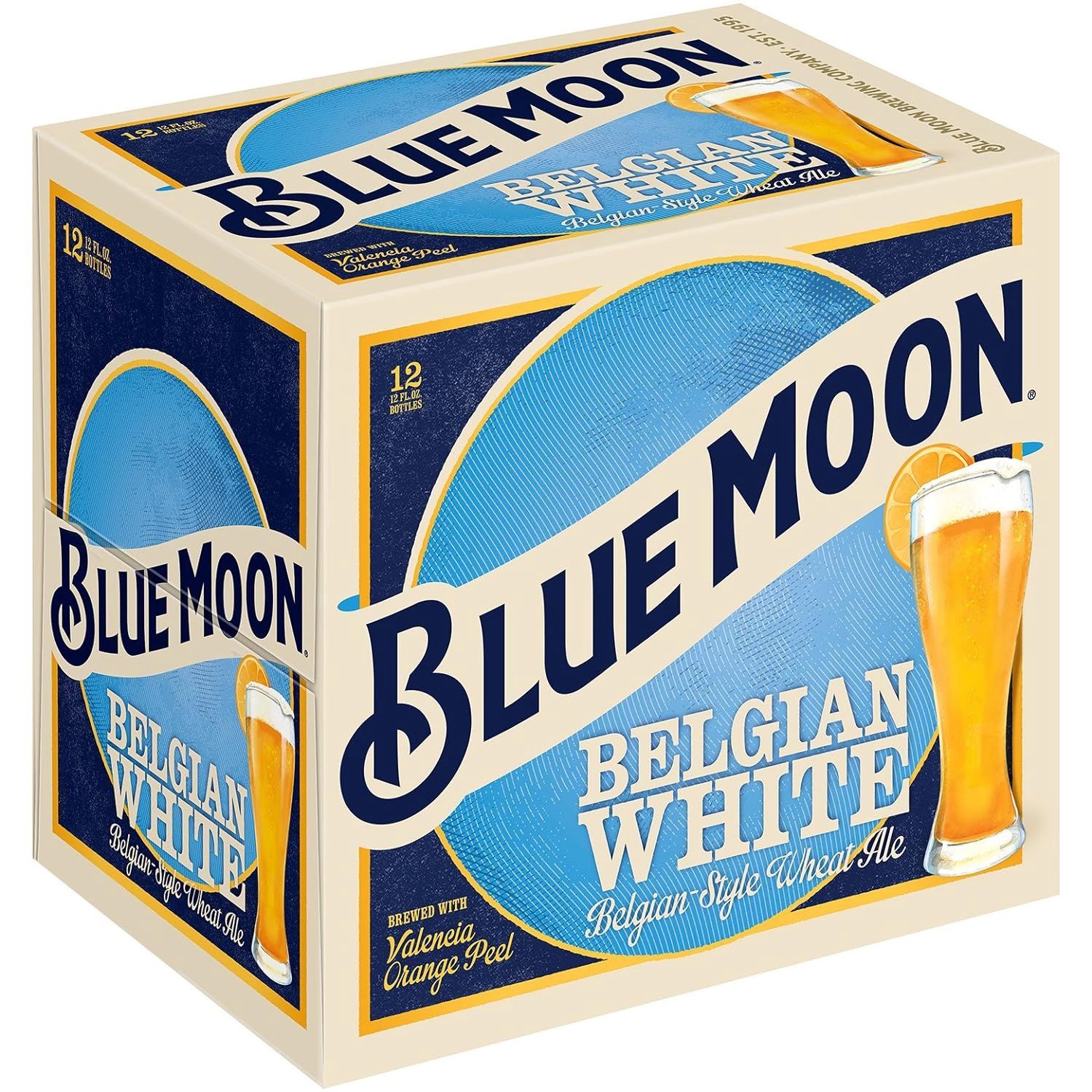 BLUE MOON WHITE, Size: 12 Bottles