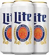MILLER LITE, Size: 4 Cans