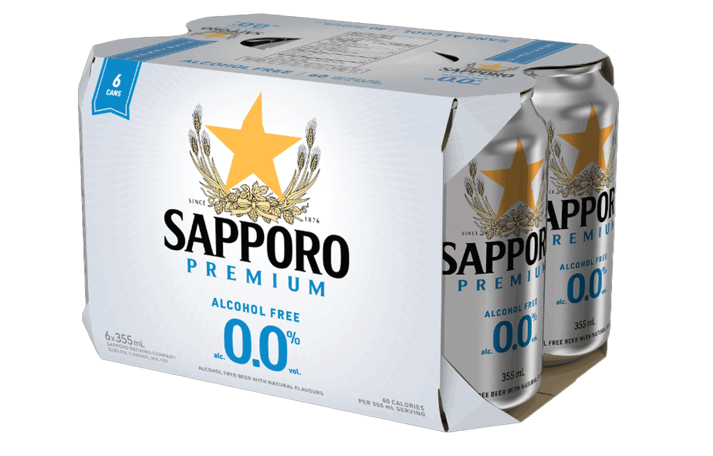 SAPPORO 0.0, Size: 6 Cans