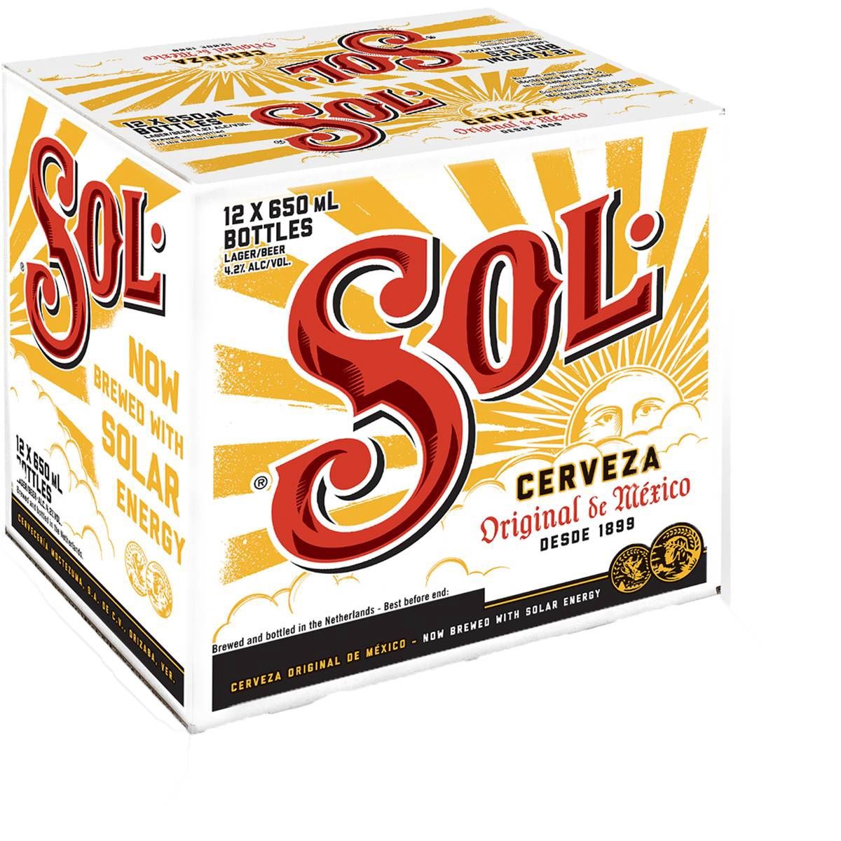 SOL CERVEZA DOMESTIC MOLSON, Size: 12 Bottles