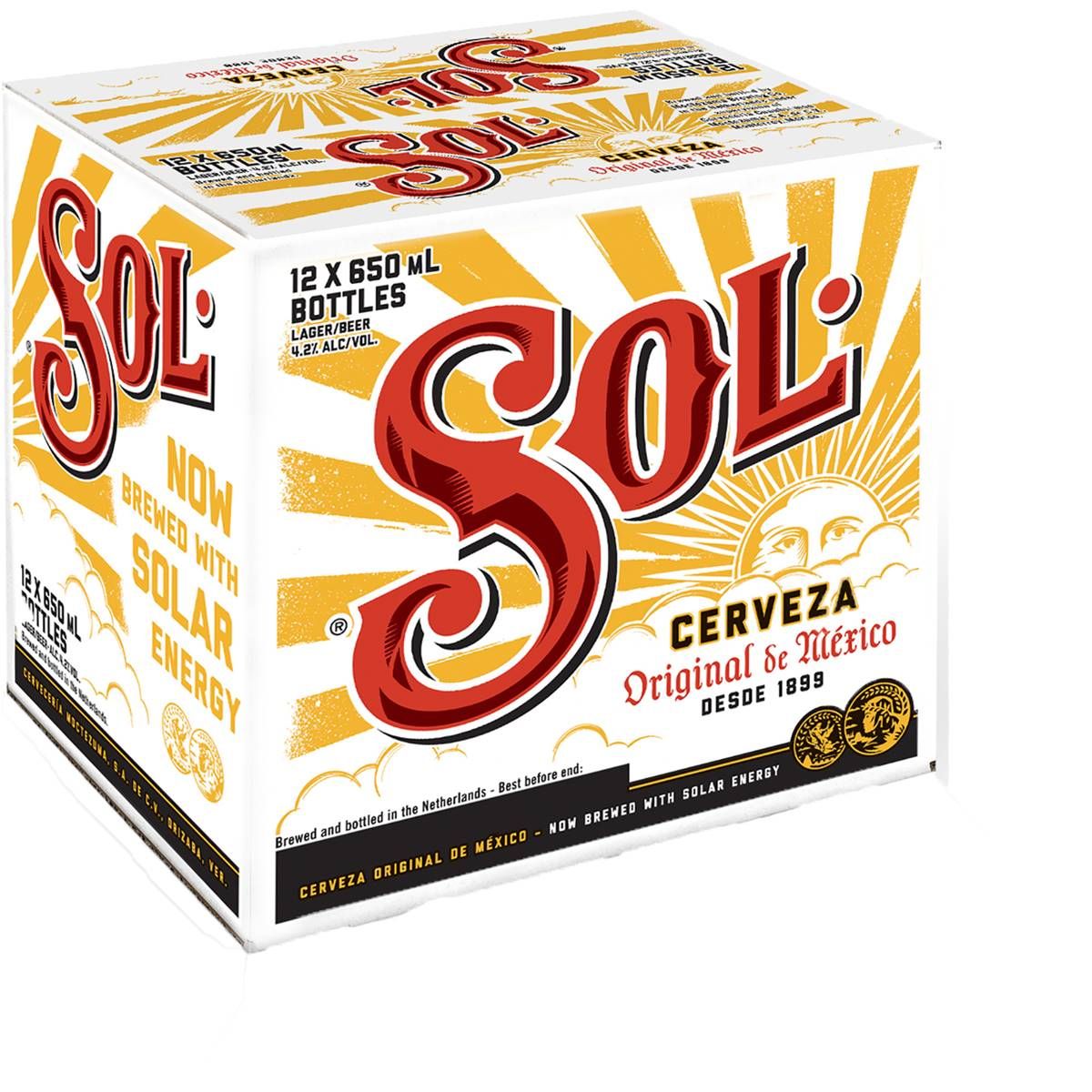 SOL CERVEZA DOMESTIC MOLSON, Size: 12 Bottles Import