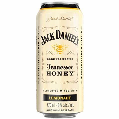 JACK DANIEL'S HONEY LEMONADE, Size: 1 Can 473 ml