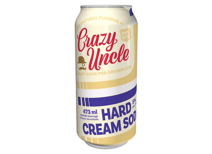 CRAZY UNCLE HARD CREAM SODA, Size: 1 Can