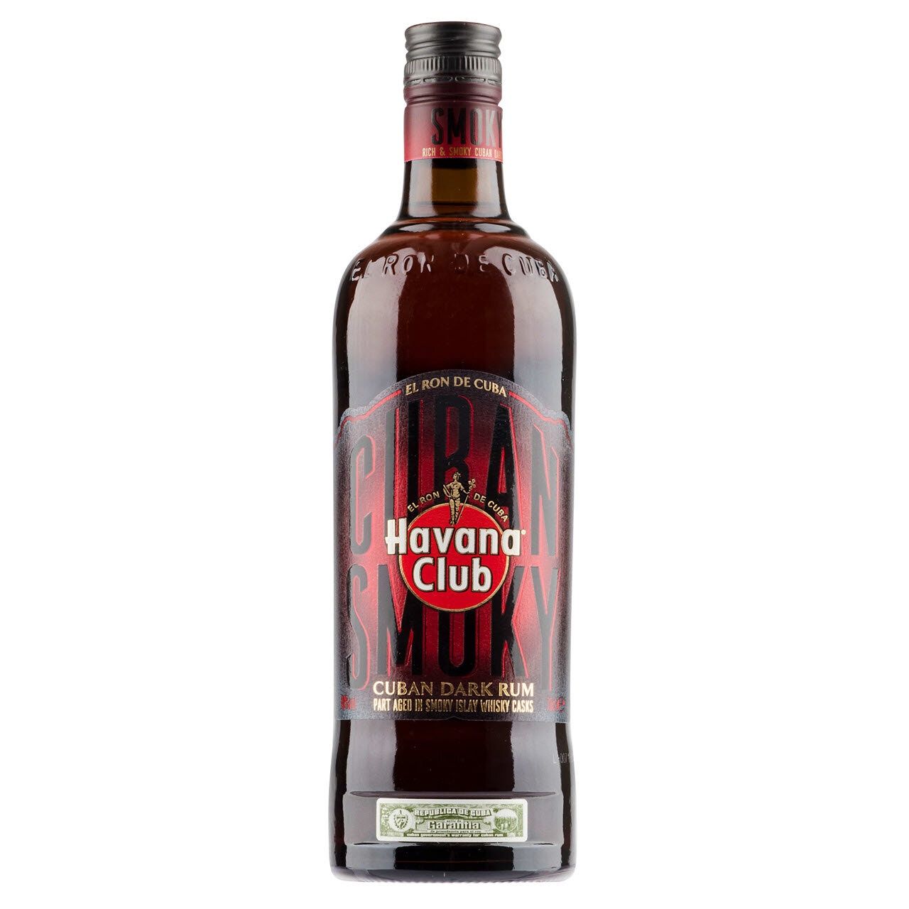 HAVANA CLUB CUBAN SMOKY 750ml, Size: 750 ml