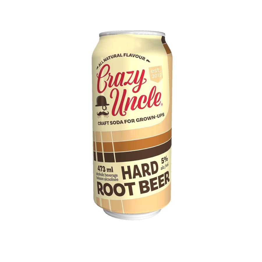 CRAZY UNCLE HARD ROOT BEER, Size: 1 Can