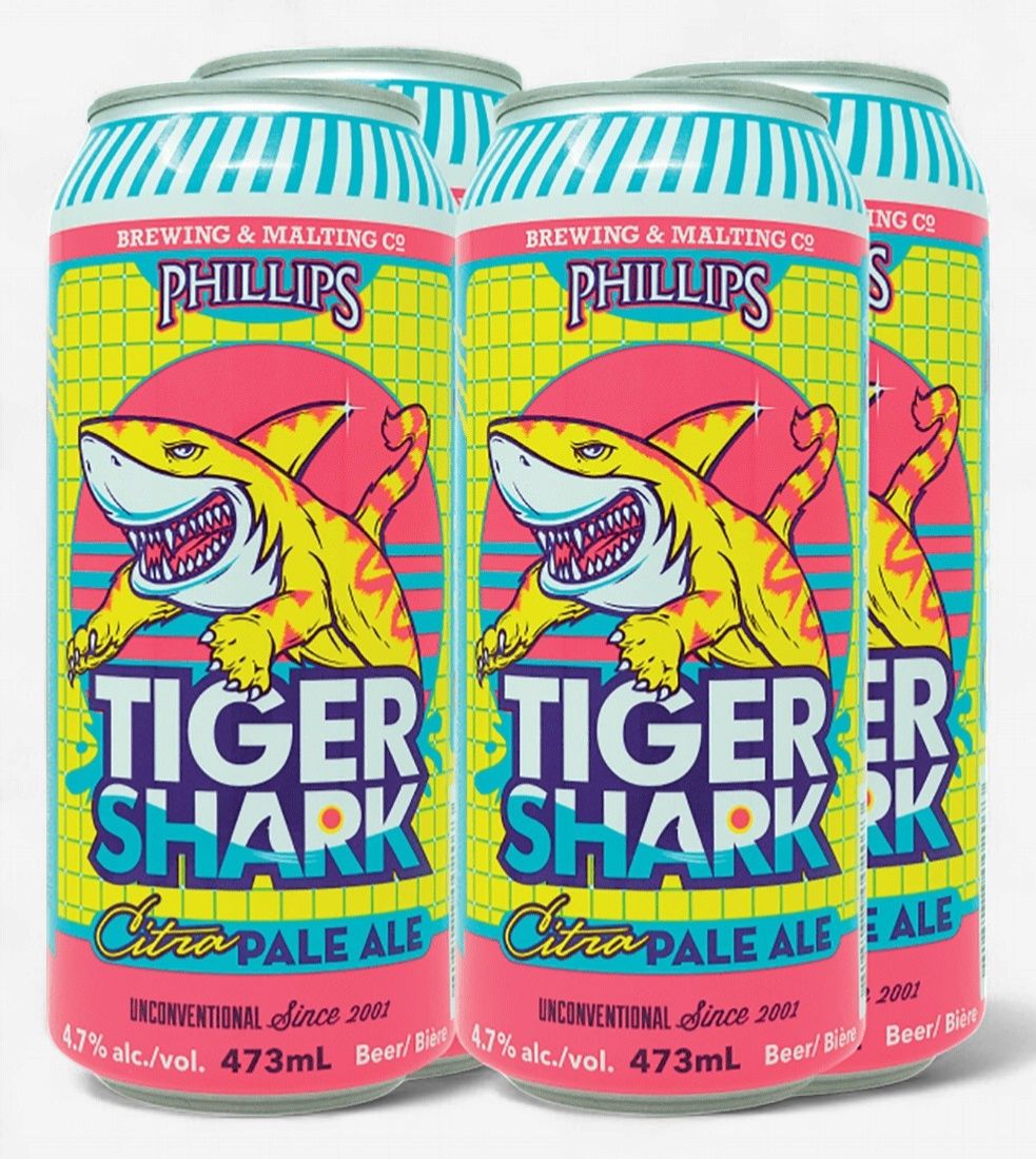 PHILLIPS TIGER SHARK CITRA PALE ALE, Size: 6 Cans