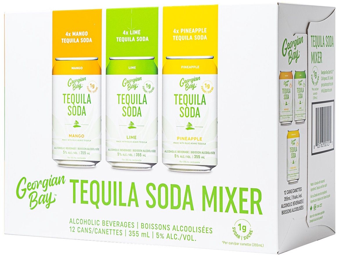 GEORGIAN BAY TEQUILA SODA MIXED PK, Size: 12 Cans