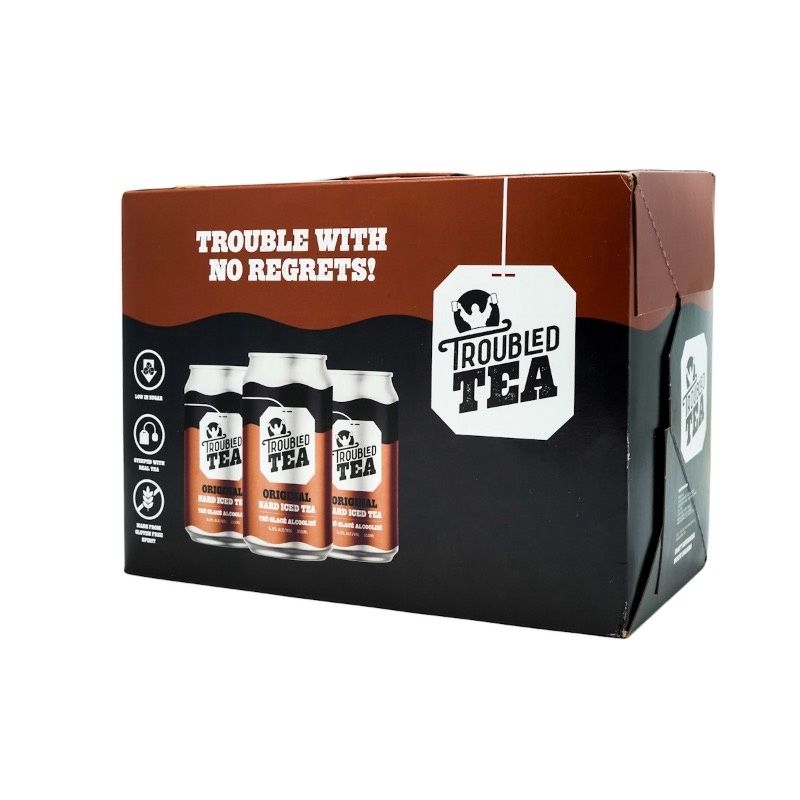 TROUBLED TEA, Size: 12 Cans