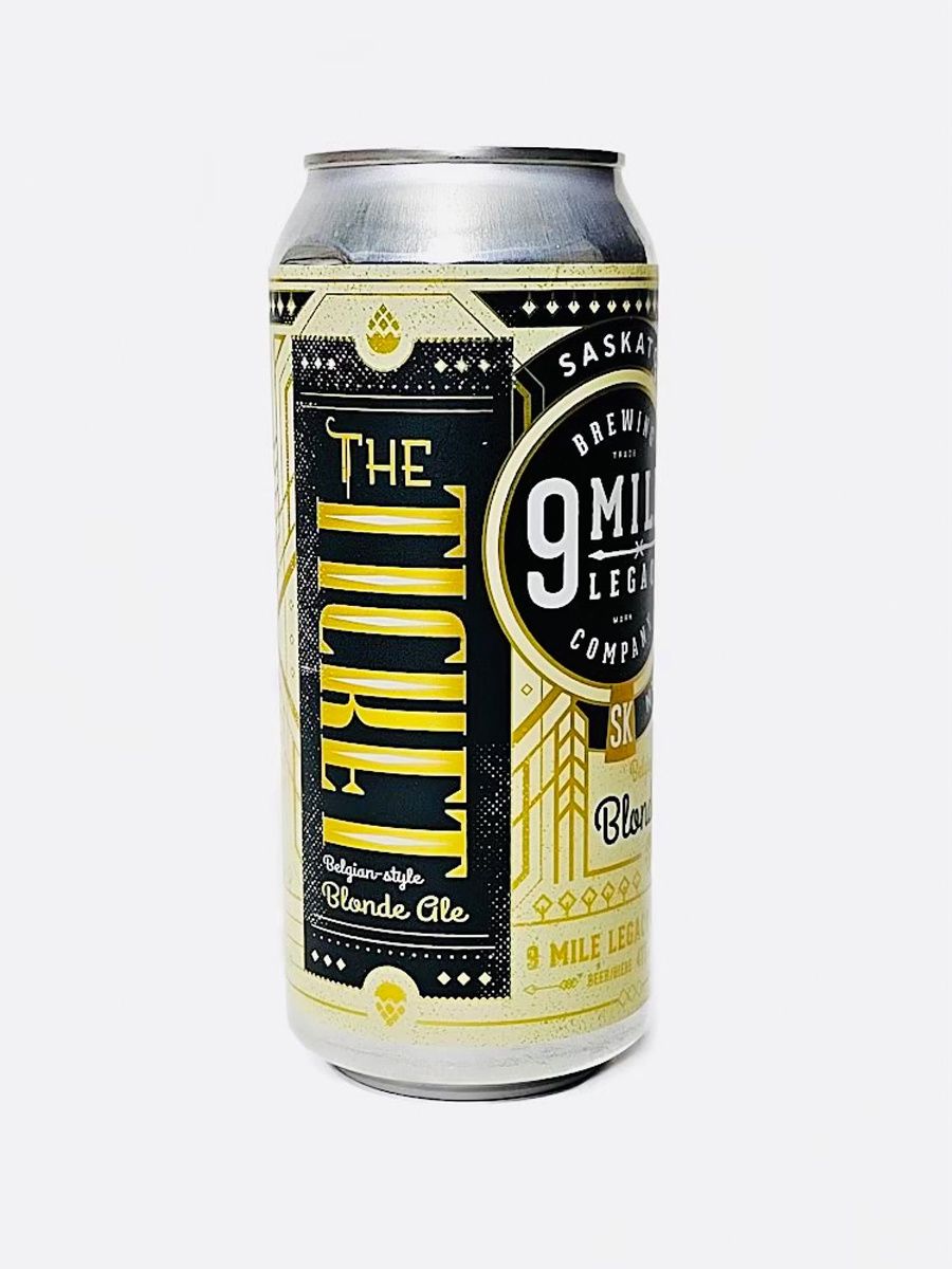 9 MILE THE TICKET BLONDE ALE, Size: 4 Cans
