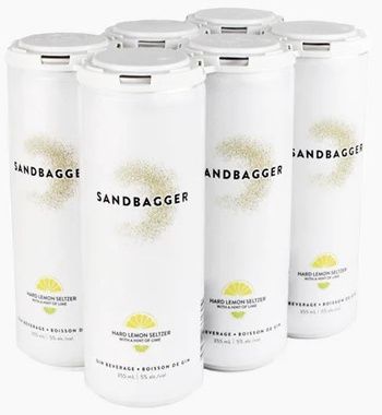 SANDBAGGER HARD SELTZER LEMON LIME, Size: 6 Cans