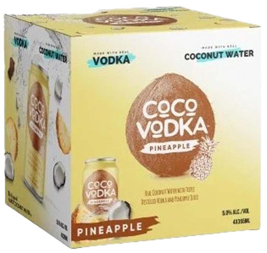 COCO VODKA PINEAPPLE, Size: 4 Cans