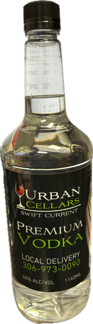URBAN CELLARS VODKA, Size: 1140 PET