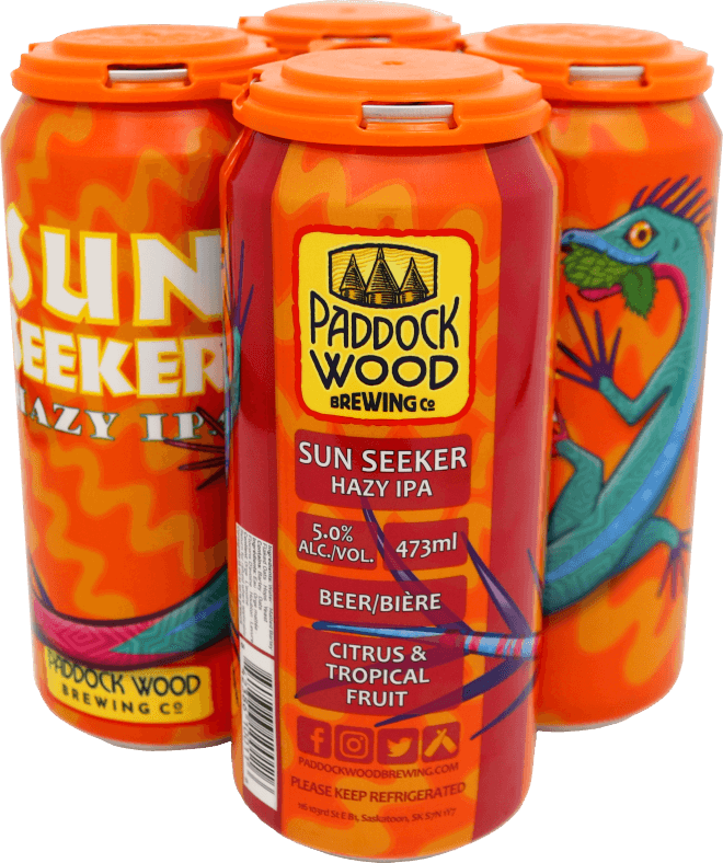 PADDOCK WOOD SUN SEEKER HAZY IPA, Size: 4 Cans