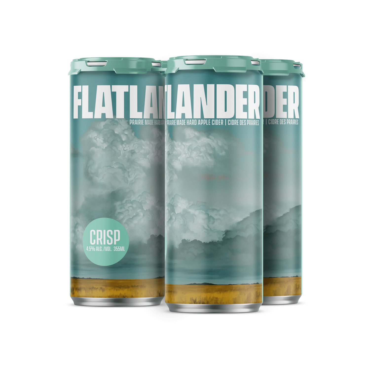 FLATLANDER CRISP CIDER, Size: 4 Cans