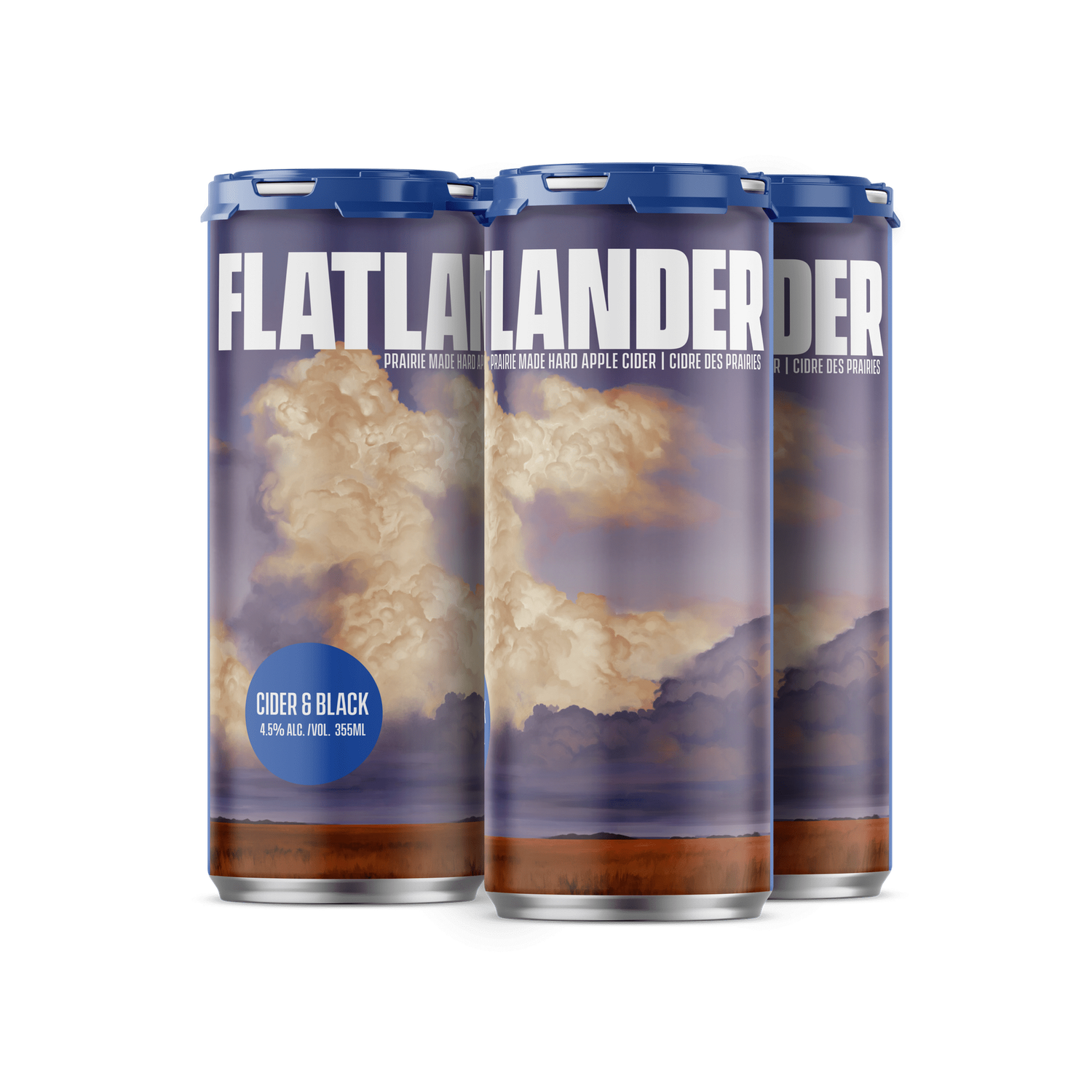 FLATLANDER CIDER &amp; BLACK CIDER, Size: 4 Cans