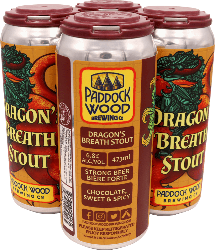 PADDOCK WOOD DRAGONS BREATH STOUT, Size: 4 Cans