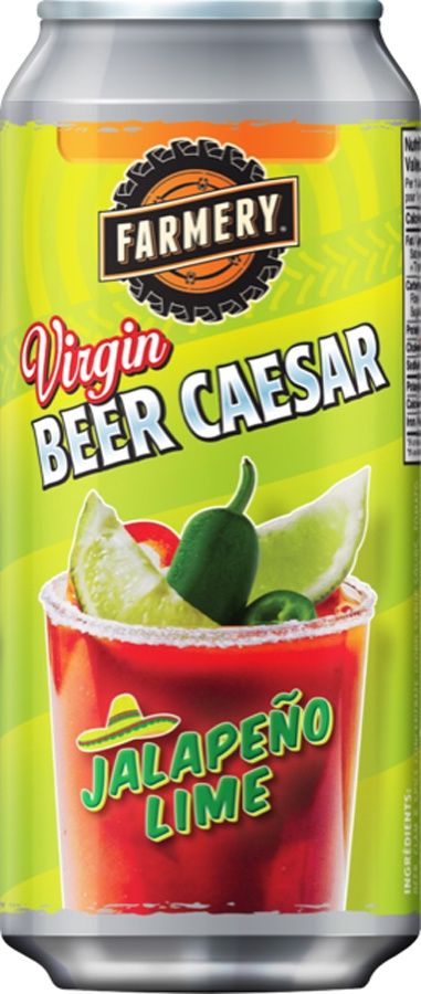 FARMERY VIRGIN BEER CAESAR JALEPENO LIME, Size: 1 Can 473ml