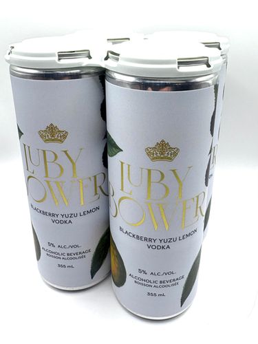 LUBY BOWER BLACKBERRY YUZU LEMON, Size: 4 Cans