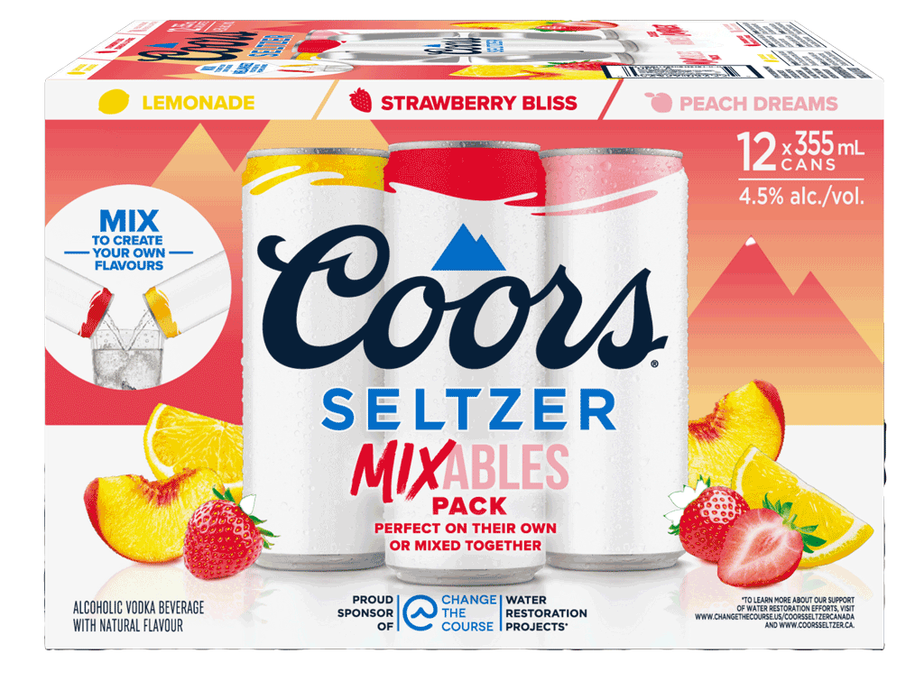 COORS SELTZER MIXABLES, Size: 12 Cans