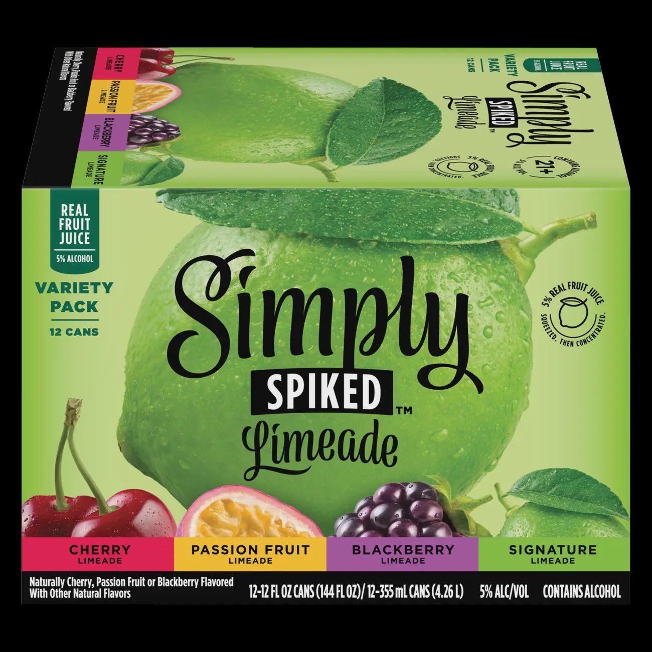 SIMPLY LIMEADE VARIETY PACK, Size: 12 Cans