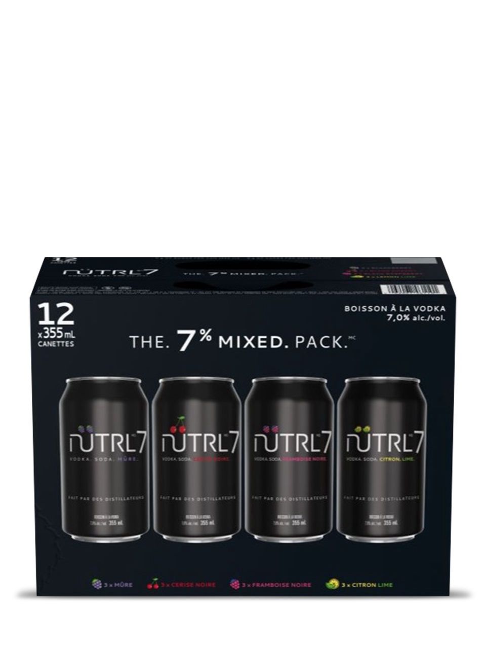 NUTRL 7 BERRY MIX, Size: 12 Cans